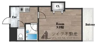 ユニハイム長堂【2階】の間取り