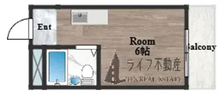 グランドハイツ大今里【3階】の間取り