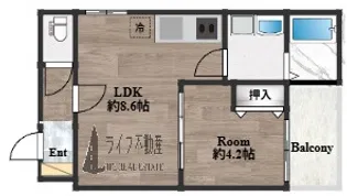 Jino徳庵【1階】の間取り
