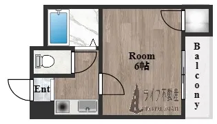ゴッドフィールド布施【5階】の間取り