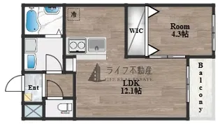 Garden Hill 瓢箪山【2階】の間取り