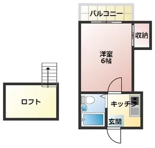 ラインハイツ【202号室】の間取り
