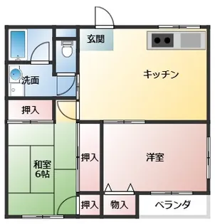 グリーンコーポ真美ケ丘【3階】の間取り