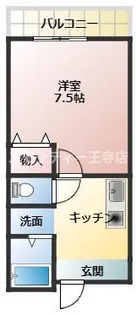 ヴェルディ王寺【2階】の間取り