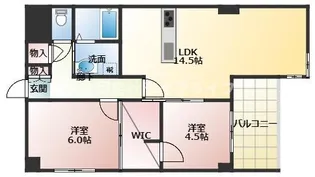 サンローゼ竜田川【2階】の間取り