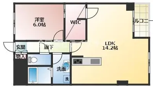 サンローゼ竜田川【2階】の間取り