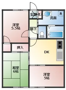コージーコート橿原【201号室】の間取り