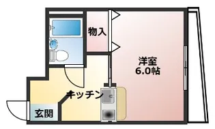 五位堂片岡マンション【2階】の間取り