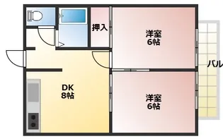 エステートピア尼ヶ辻【2階】の間取り