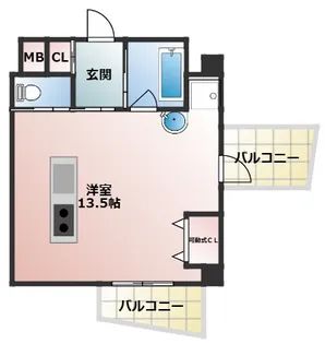 デザイナーズWANARI【3階】の間取り