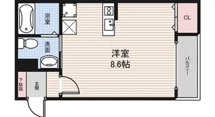 CASA堺東【103号室】の間取り