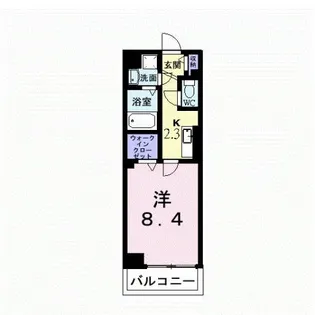Polarstone【202号室】の間取り
