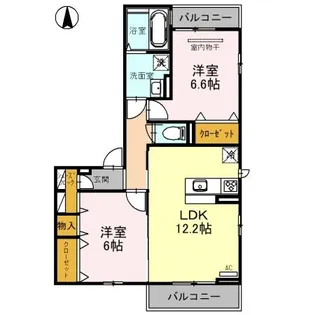 TSヴィラ【301号室】の間取り