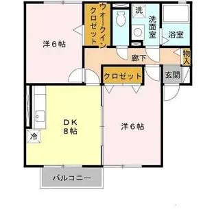グリーンコート堺東【B201号室】の間取り