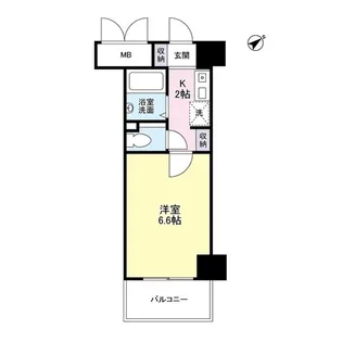 ボン・シェール堺【0509号室】の間取り