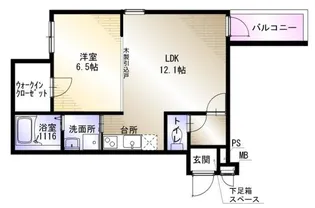 フジパレス関茶屋N【103号室】の間取り