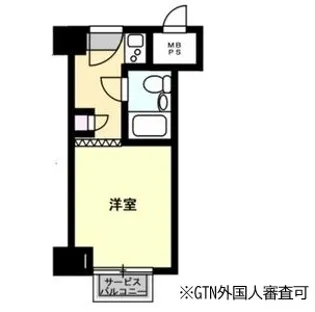ステュディオ堺フェニックス【409号室】の間取り