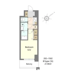S-RESIDENCE堺blaze【1202号室】の間取り