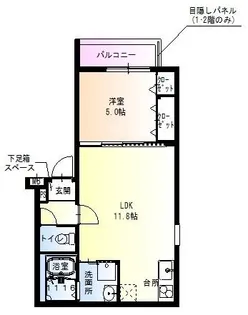 フジパレス堺東Ⅲ番館【2階】の間取り