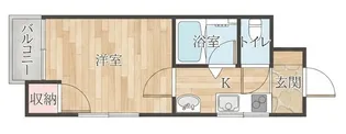 パークライフ住吉【1階】の間取り