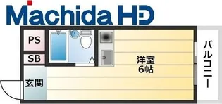 朝日プラザ堺東【310号室】の間取り