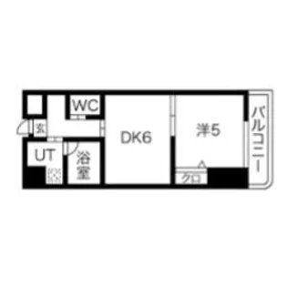 住吉橋ポルト【901号室】の間取り
