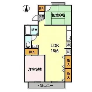 サンセーヌ Ⅰ【203号室】の間取り