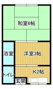 大浜荘【205号室】の間取り