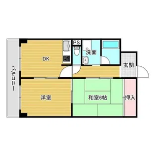 松岡ビル北花田【503号室】の間取り