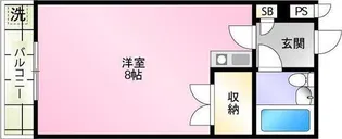 ハイツホワイトヘロン【403号室】の間取り