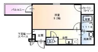 仁徳夕雲町2番館【303号室】の間取り