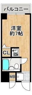 ランドステージ三国ヶ丘【201号室】の間取り