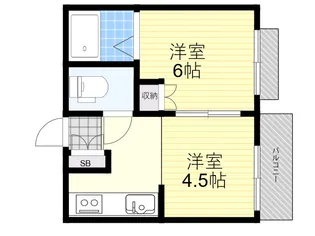 NOMA清水丘【403号室】の間取り