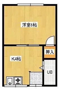 岩崎文化【203号室】の間取り