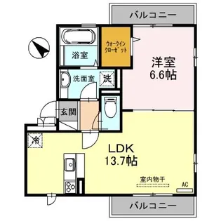 レシフェ【201号室】の間取り