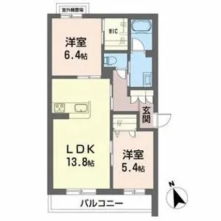 シャーメゾン ヤマウチ【301号室】の間取り