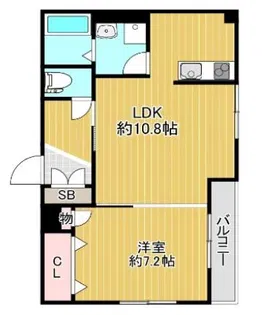 フィアスコート南向陽町【103号室】の間取り