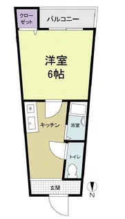ラ・フォーレ梅北【403号室】の間取り