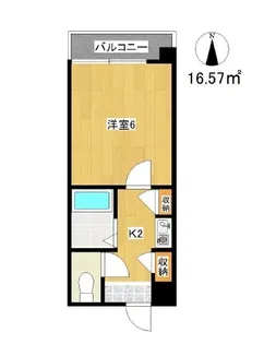 シャルマンフジ住吉弐番館【303号室】の間取り