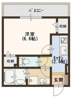 ラ・エスペランサ【202号室】の間取り