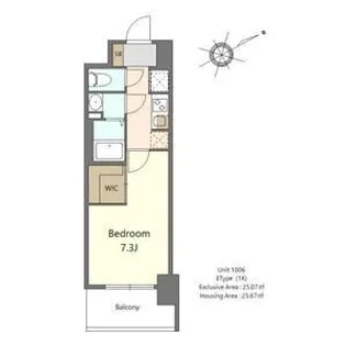 S-RESIDENCE堺浜寺axial【6階】の間取り