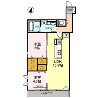 JyoPointVillageC棟【3階】の間取り