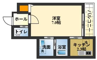 TKアンバーコート浜寺【1階】の間取り