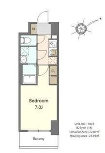 S-RESIDENCE堺浜寺axial【5階】の間取り