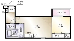ポルボロン【1階】の間取り