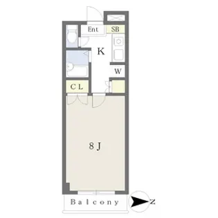 リヴィエールシャルム【2階】の間取り