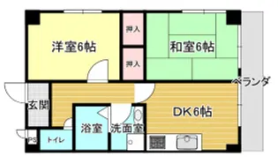 ラメゾン坂口【4階】の間取り