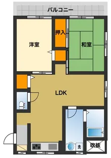 浜寺昭和ハイツ【2階】の間取り