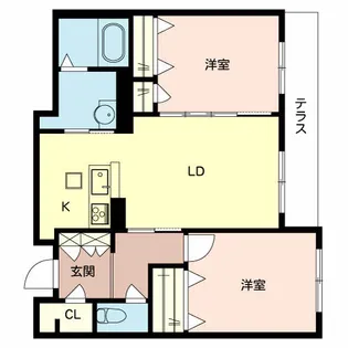 シャーメゾンアルバ【1階】の間取り