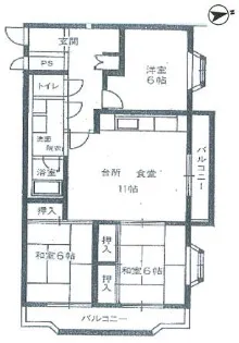 3LDKの間取り画像